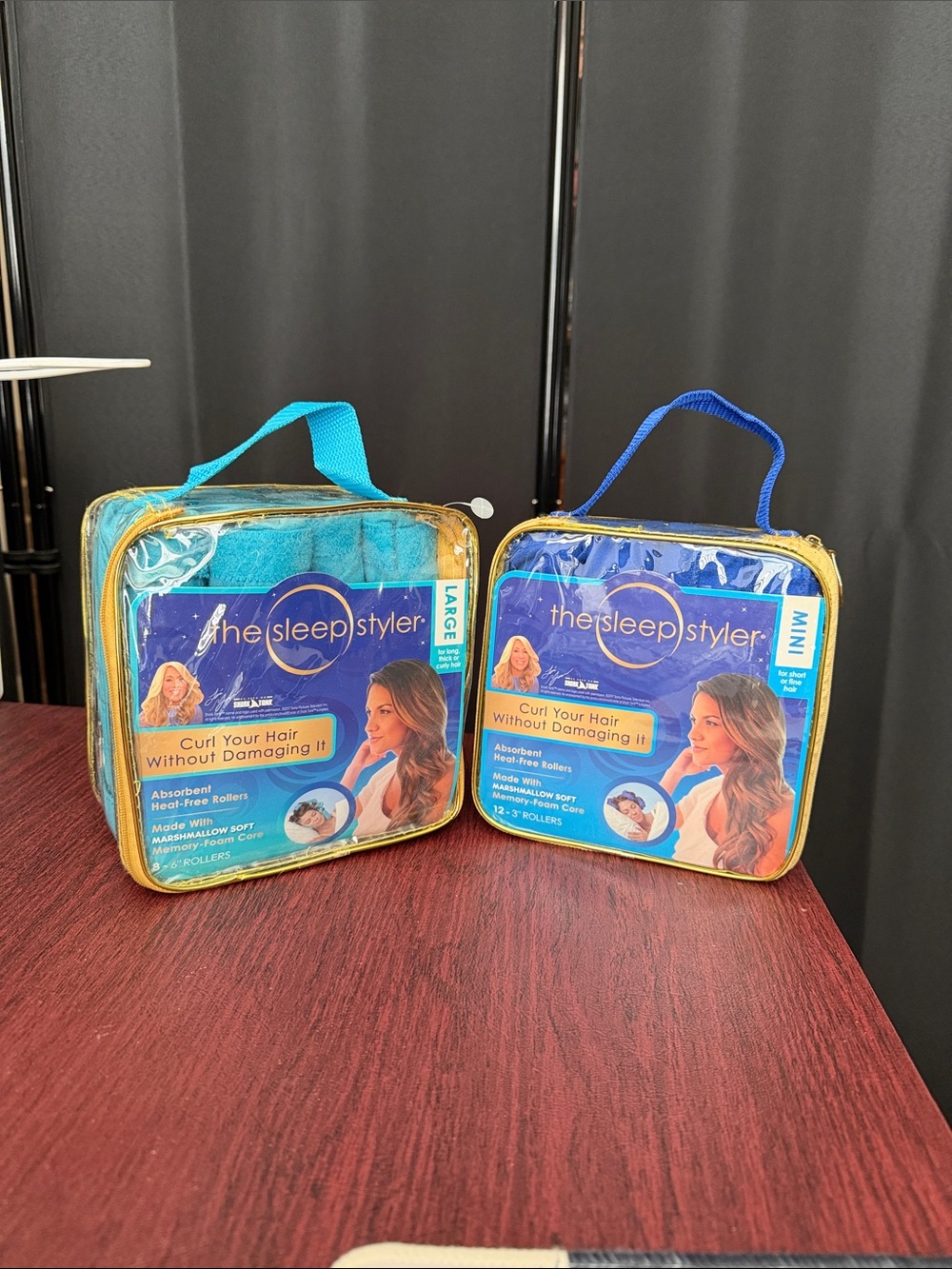 2 Sleep Styler Hair Curling Sets - Mini & Large